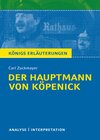 Buchcover Der Hauptmann von Köpenick von Carl Zuckmayer.
