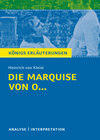 Buchcover Die Marquise von O... von Heinrich von Kleist