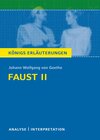 Buchcover Faust II von Johann Wolfgang von Goethe.