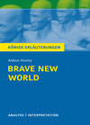 Buchcover Brave New World - Schöne neue Welt von Aldous Huxley - Textanalyse und Interpretation