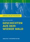 Buchcover Geschichten aus dem Wiener Wald von Ödön von Horváth.