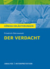 Buchcover Der Verdacht von Friedrich Dürrenmatt - Königs Erläuterungen.