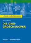 Buchcover Die Dreigroschenoper von Bertolt Brecht.