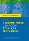 Buchcover Bekenntnisse des Hochstaplers Felix Krull