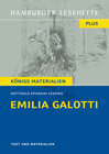 Buchcover Emilia Galotti von Gotthold Ephraim Lessing. Ein Trauerspiel in fünf Aufzügen. (Textausgabe)