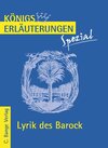Buchcover Lyrik des Barock.