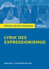 Buchcover Lyrik des Expressionismus