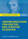 Buchcover Königs Erläuterungen: Goethe. Das lyrische Schaffen.