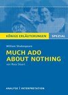 Buchcover Much Ado About Nothing von William Shakespeare. Textanalyse und Interpretation.