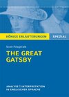 Buchcover The Great Gatsby von F. Scott Fitzgerald - Textanalyse und Interpretation