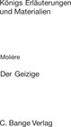 Buchcover Der Geizige (L’Avare). Textanalyse und Interpretation.