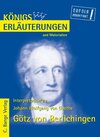 Buchcover Götz von Berlichingen von Johann Wolfgang von Goethe. Textanalyse und Interpretation.