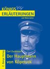 Buchcover Königs Erläuterungen: Interpretation zu Zuckmayer. Der Hauptmann von Köpenick