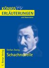Buchcover Erläuterungen zu Stefan Zweig. Schachnovelle