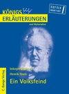 Buchcover Ein Volksfeind von Henrik Ibsen. Textanalyse und Interpretation.