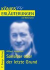Buchcover Sansibar oder der letzte Grund von Alfred Andersch. Textanalyse und Interpretation.