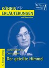 Buchcover Der geteilte Himmel von Christa Wolf. Textanalyse und Interpretation.