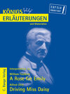 Buchcover A Rose for Emily von William Faulkner und Driving Miss Daisy von Alfred Uhry. Textanalyse und Interpretation.