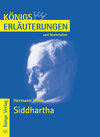 Buchcover Siddhartha von Hermann Hesse. Textanalyse und Interpretation.