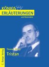 Buchcover Tristan von Thomas Mann. Textanalyse und Interpretation.