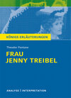Buchcover Frau Jenny Treibel von Theodor Fontane. Textanalyse und Interpretation mit ausführlicher Inhaltsangabe und Abituraufgabe