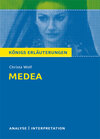 Buchcover Medea von Christa Wolf. Textanalyse und Interpretation mit ausführlicher Inhaltsangabe und Abituraufgaben mit Lösungen.