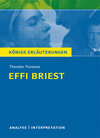 Buchcover Effi Briest von Theodor Fontane. Textanalyse und Interpretation mit ausführlicher Inhaltsangabe und Abituraufgaben mit L