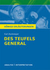 Buchcover Des Teufels General von Carl Zuckmayer. Textanalyse und Interpretation mit ausführlicher Inhaltsangabe und Abituraufgabe
