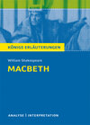 Buchcover Macbeth von William Shakespeare. Textanalyse und Interpretation mit ausführlicher Inhaltsangabe und Abituraufgaben mit L