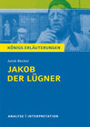 Buchcover Jakob der Lügner von Jurek Becker. Textanalyse und Interpretation mit ausführlicher Inhaltsangabe und Abituraufgaben mit