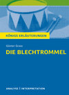 Buchcover Die Blechtrommel von Günter Grass. Textanalyse und Interpretation mit ausführlicher Inhaltsangabe und Abituraufgaben mit