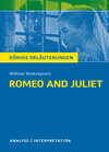 Buchcover Romeo and Juliet - Romeo und Julia von Wiliam Shakespeare. Textanalyse und Interpretation mit ausführlicher Inhaltsangab