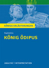 Buchcover König Ödipus von Sophokles. Textanalyse und Interpretation mit ausführlicher Inhaltsangabe und Abituraufgaben mit Lösung