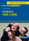 Buchcover Kabale und Liebe von Friedrich Schiller - Textanalyse und Interpretation
