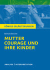 Buchcover Mutter Courage und ihre Kinder von Bertolt Brecht.