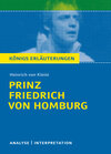 Buchcover Prinz Friedrich von Homburg von Heinrich von Kleist.