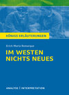 Buchcover Im Westen nichts Neues von Erich Maria Remarque.