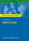 Buchcover Huis clos (Geschlossene Gesellschaft) von Jean-Paul Sartre.