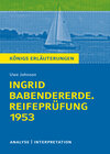 Buchcover Ingrid Babendererde. Reifeprüfung 1953