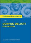 Buchcover Corpus Delicti: Ein Prozess von Juli Zeh. Königs Erläuterungen.