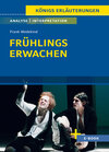 Buchcover Frühlings Erwachen von Frank Wedekind - Textanalyse und Interpretation