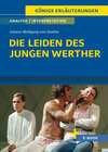 Buchcover Die Leiden des jungen Werther von Johann Wolfgang von Goethe - Textanalyse und Interpretation
