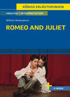 Buchcover Romeo and Juliet von William Shakespeare - Textanalyse und Interpretation