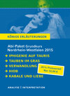 Buchcover Abitur Nordrhein-Westfalen 2015 Grundkurs – Königs Erläuterungen Paket.