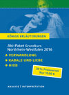 Buchcover Abitur Nordrhein-Westfalen 2016 Grundkurs – Königs Erläuterungen Paket.