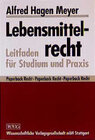 Buchcover Lebensmittelrecht