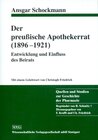Buchcover Der preußische Apothekerrat (1896-1921)