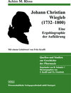 Buchcover Johann Christian Wiegleb (1732-1800)
