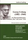 Buchcover Georg Urdang (1882-1960)