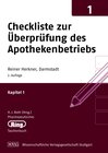 Buchcover Pharmazeut. Ringtaschenbuch Bd. 1 Checkliste zur Überprüfung des Apothekenbetriebs